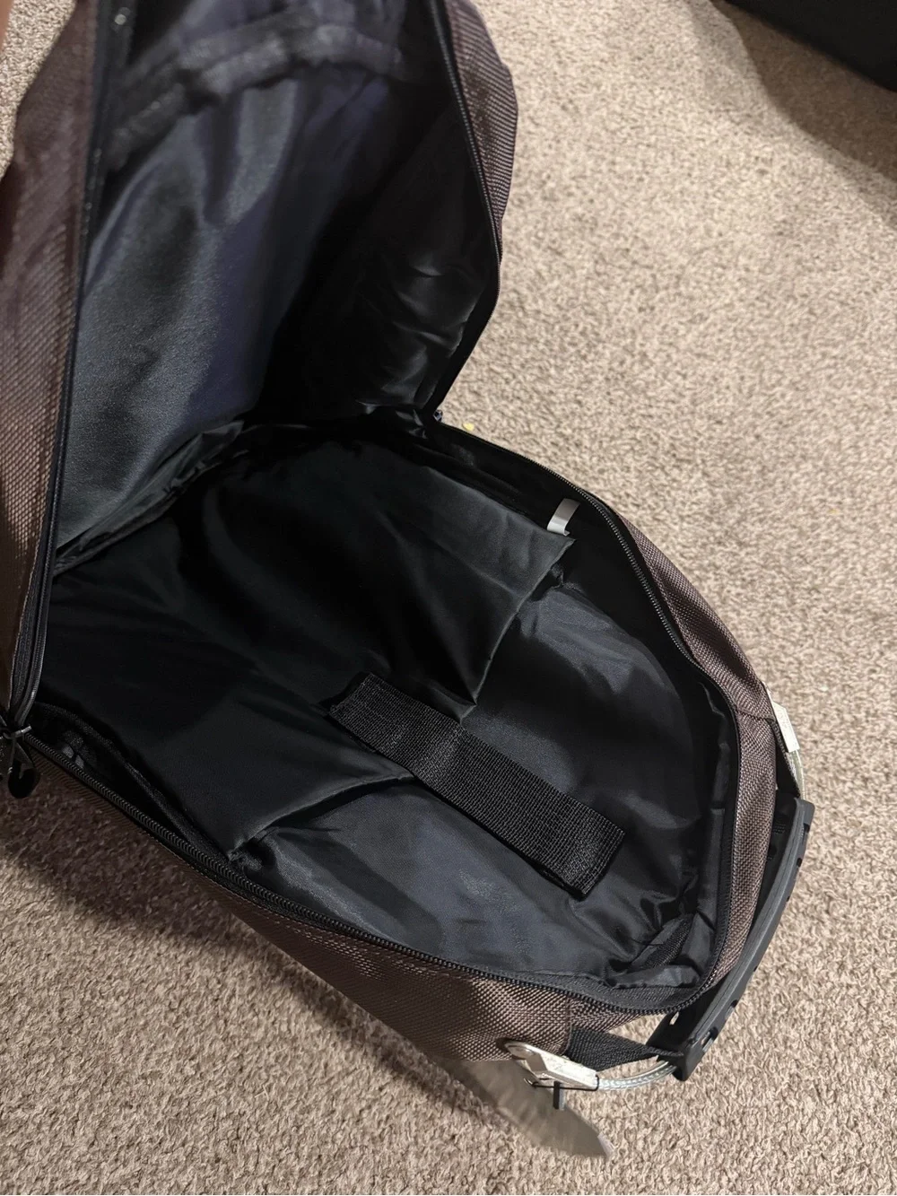 else Brown Backpack with Gray Reflective Accents